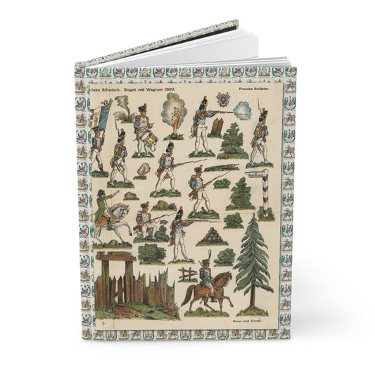 Wagram journal with August Schultz 1910 Battle of Wagram 1809 cover showing French soldiers Grande Armée Napoleon I school chart - LeBonJournal