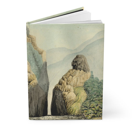Carmelo Fernández 1850 Furatena Strait journal with Comisión Corográfica watercolor - LeBonJournal