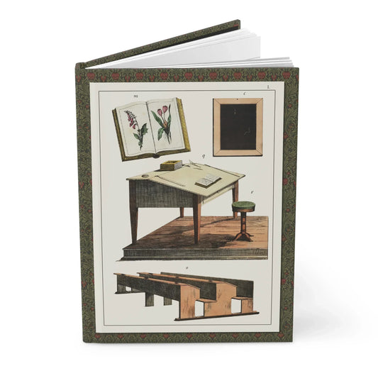 D. Englert 1867 schoolroom journal with German classroom furnishings illustration- LeBonJournal