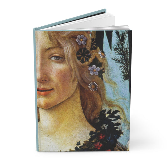 La Primavera hardcover journal featuring Sandro Botticelli 1477-1482 Flora goddess of flowers Renaissance masterpiece Uffizi Gallery Florence - LeBonJournal