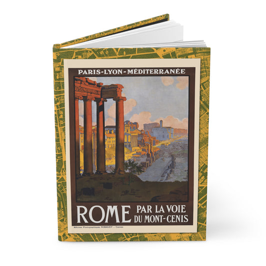 Rome travel journal with 1920 Géo Dorival Forum poster and 1914 Kiepert Roma Urbs map - LeBonJournal