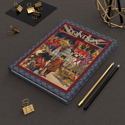 London City of Wonders Hardcover Journal — Vintage London Illustration Notebook