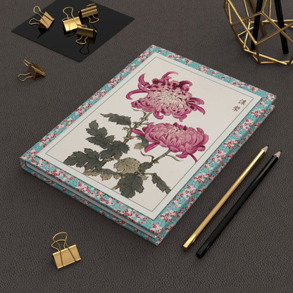 Keika Hasegawa Chrysanthemum Blank Journal — Keika Hyakugiku 1893 Meiji Woodblock Mokuhanga