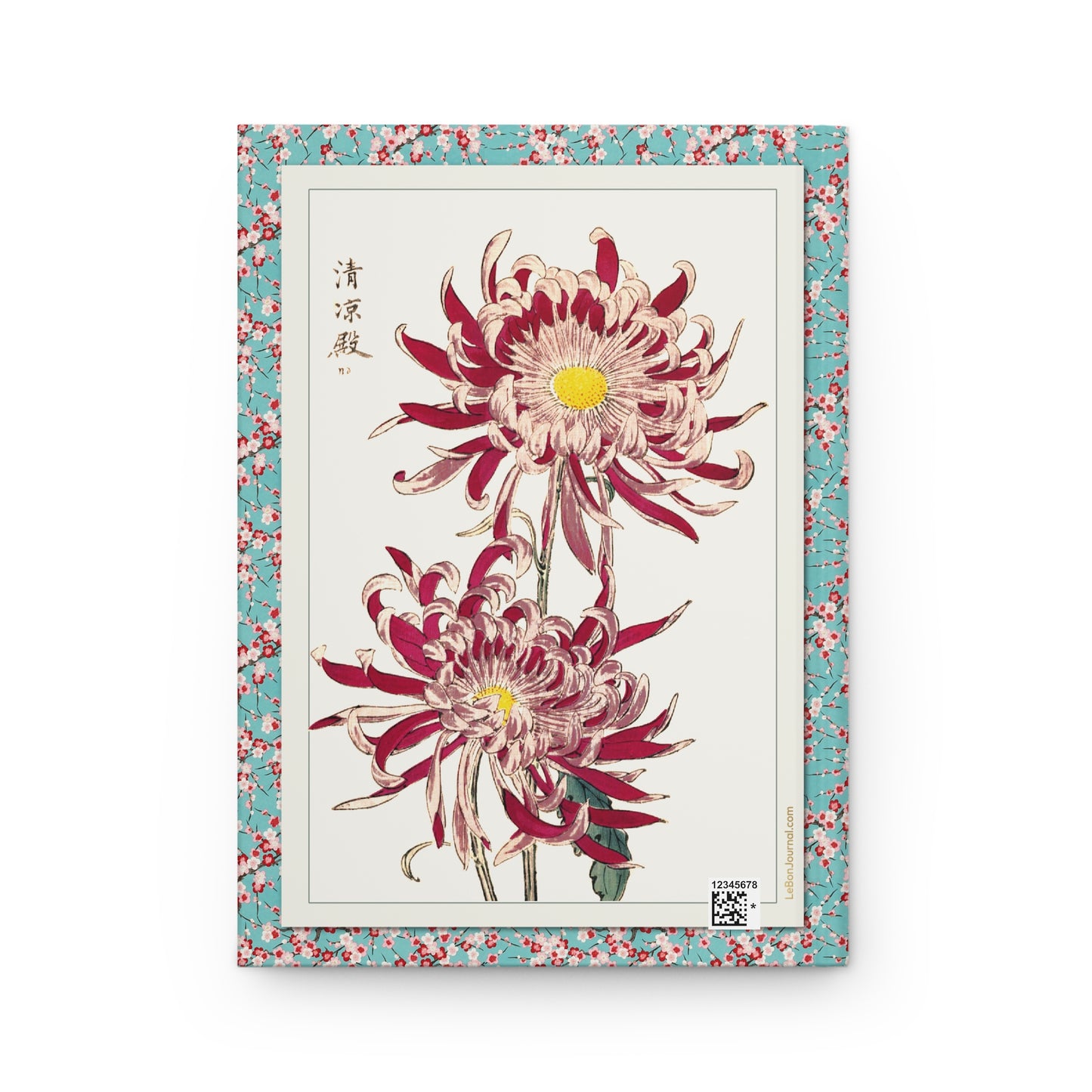 Keika Hasegawa Chrysanthemum Blank Journal — Keika Hyakugiku 1893 Meiji Woodblock Mokuhanga