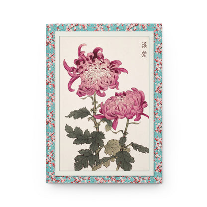 Keika Hasegawa Chrysanthemum Blank Journal — Keika Hyakugiku 1893 Meiji Woodblock Mokuhanga