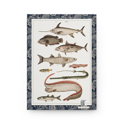 Gustav von Hayek Fish Blank Journal — Wielki Atlas 1887 Habsburg Ichthyological Illustration Plates 044 045