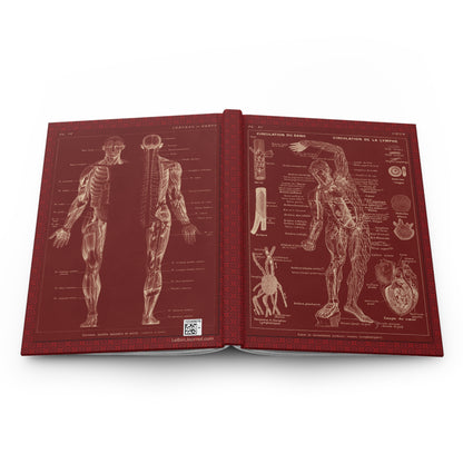Larousse Médical Blank Journal — Leuba 1912 Cardiovascular Nervous System Lacre Red Galtier-Boissière