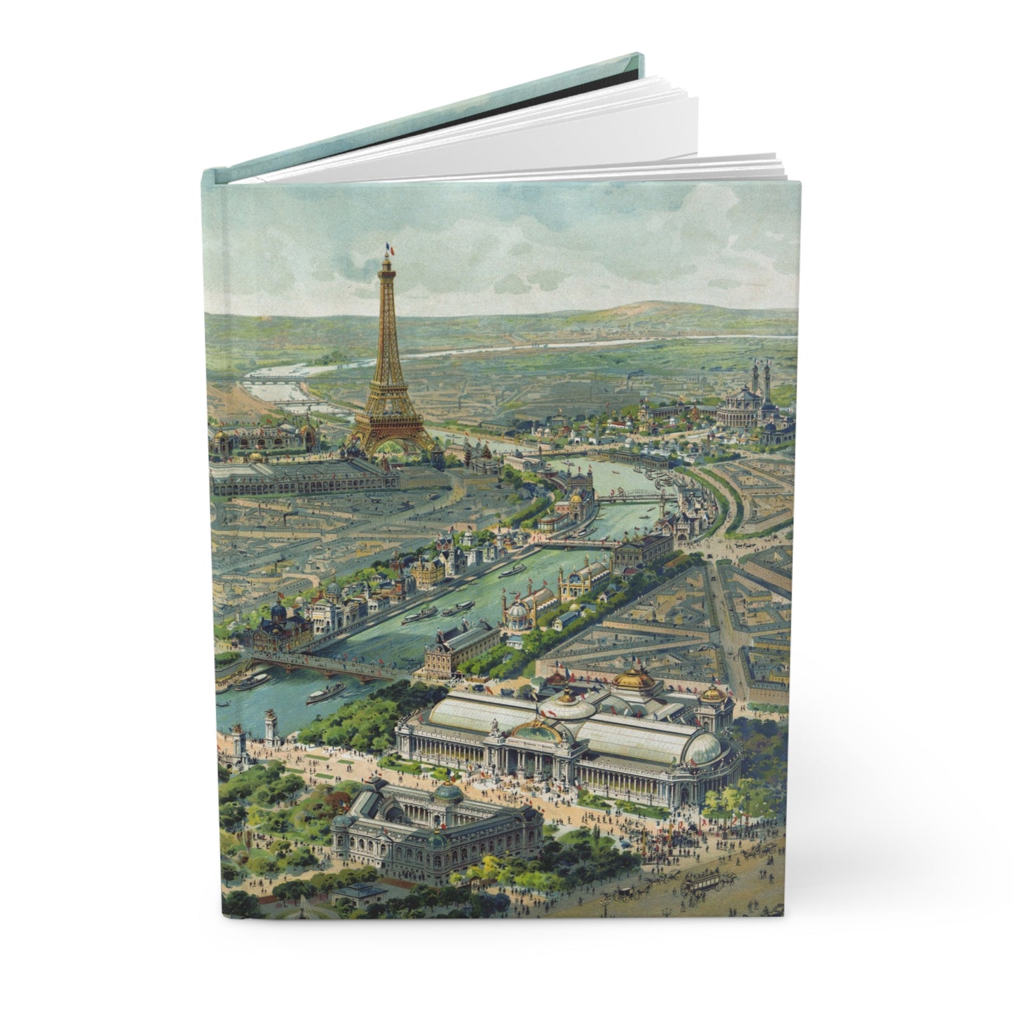 Lucien Baylac Exposition Universelle 1900 Blank Journal — Vue Panoramique Paris Seine Eiffel Tower