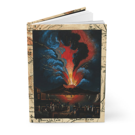 Alessandro d'Anna 1779 Vesuvius aquatint journal with volcanic lightning and Bay of Naples from L'Éruption du Vésuve - LeBonJournal
