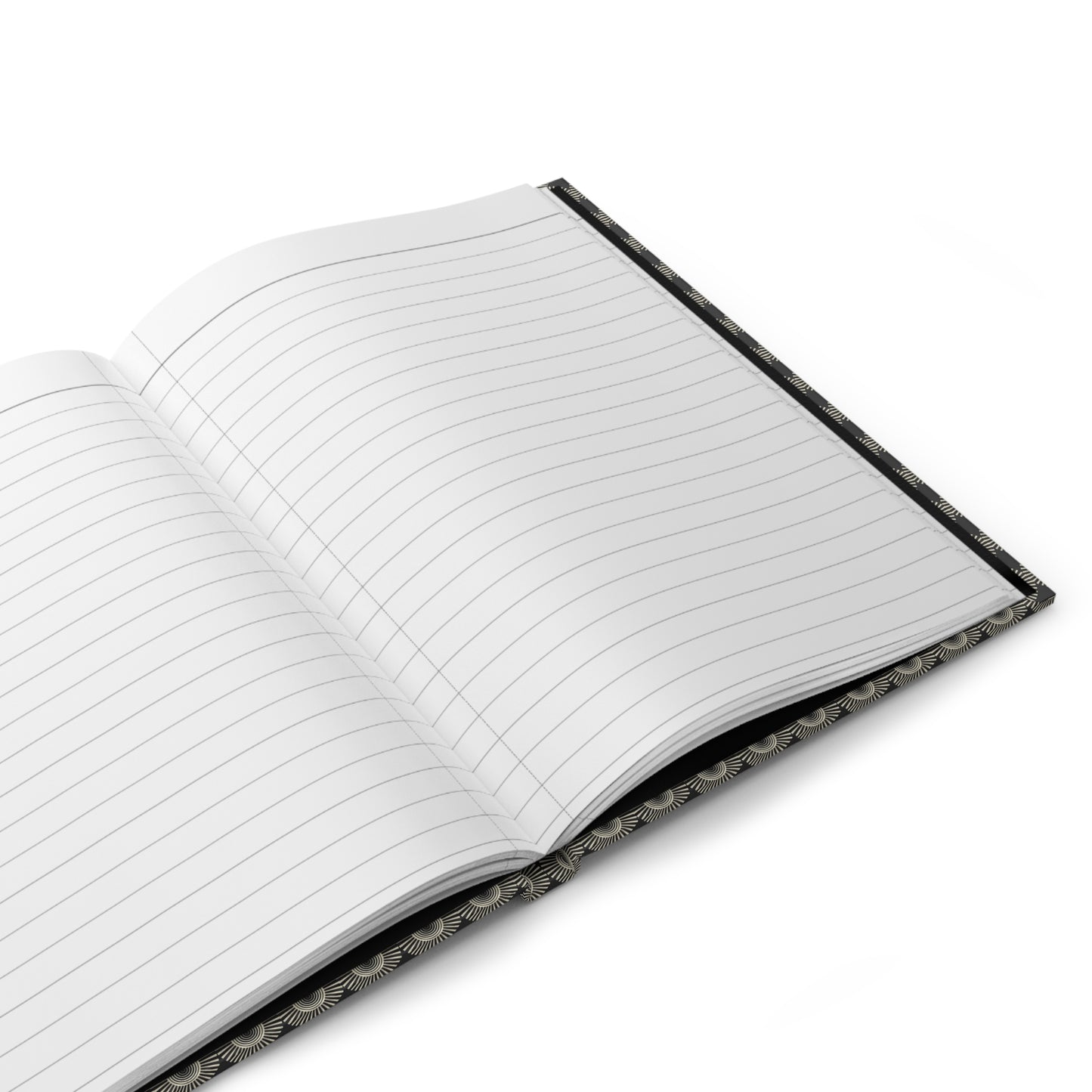 Anatomical eye journal interior showing 150 perforated lined pages with casewrap sewn binding and 90gsm paper - LeBonJournal