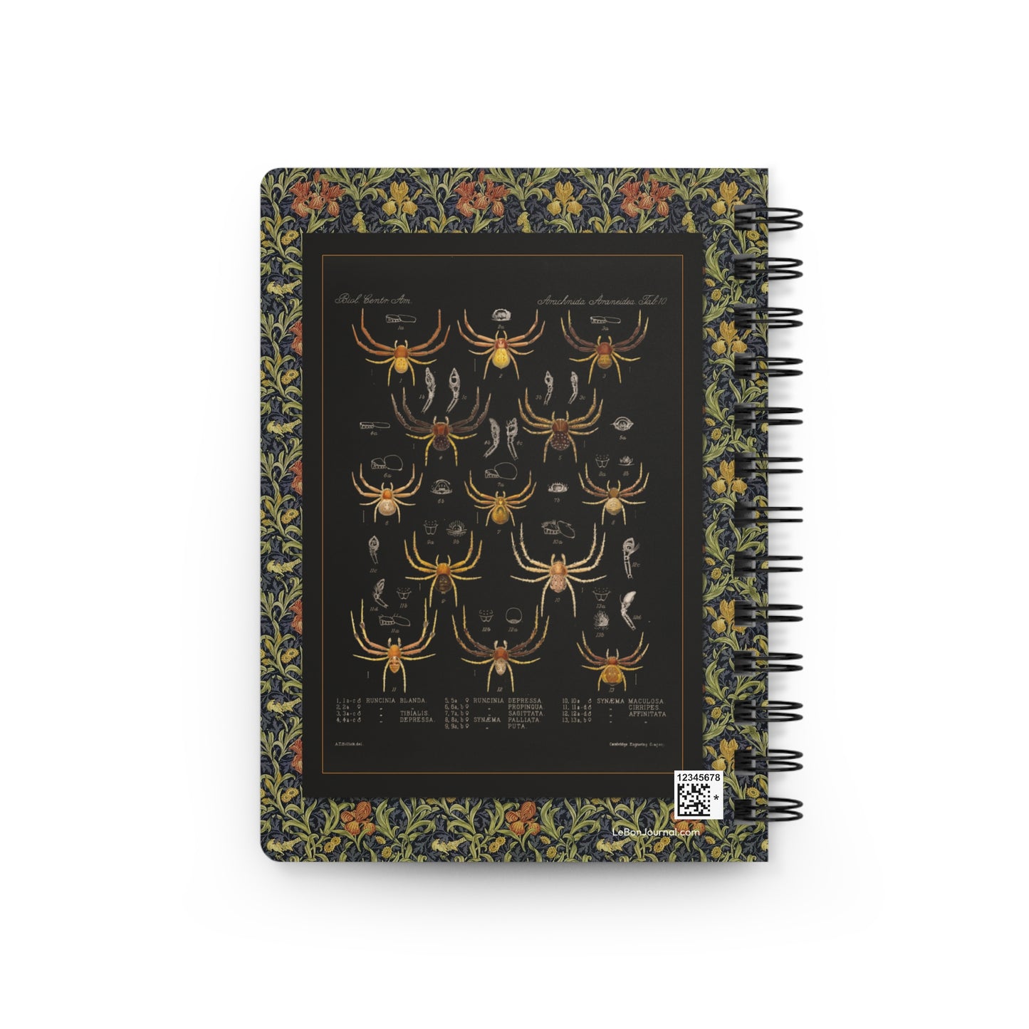 Arachnida Journal — Frederick Godman Biologia Centrali-Americana 1879 Spiral Notebook
