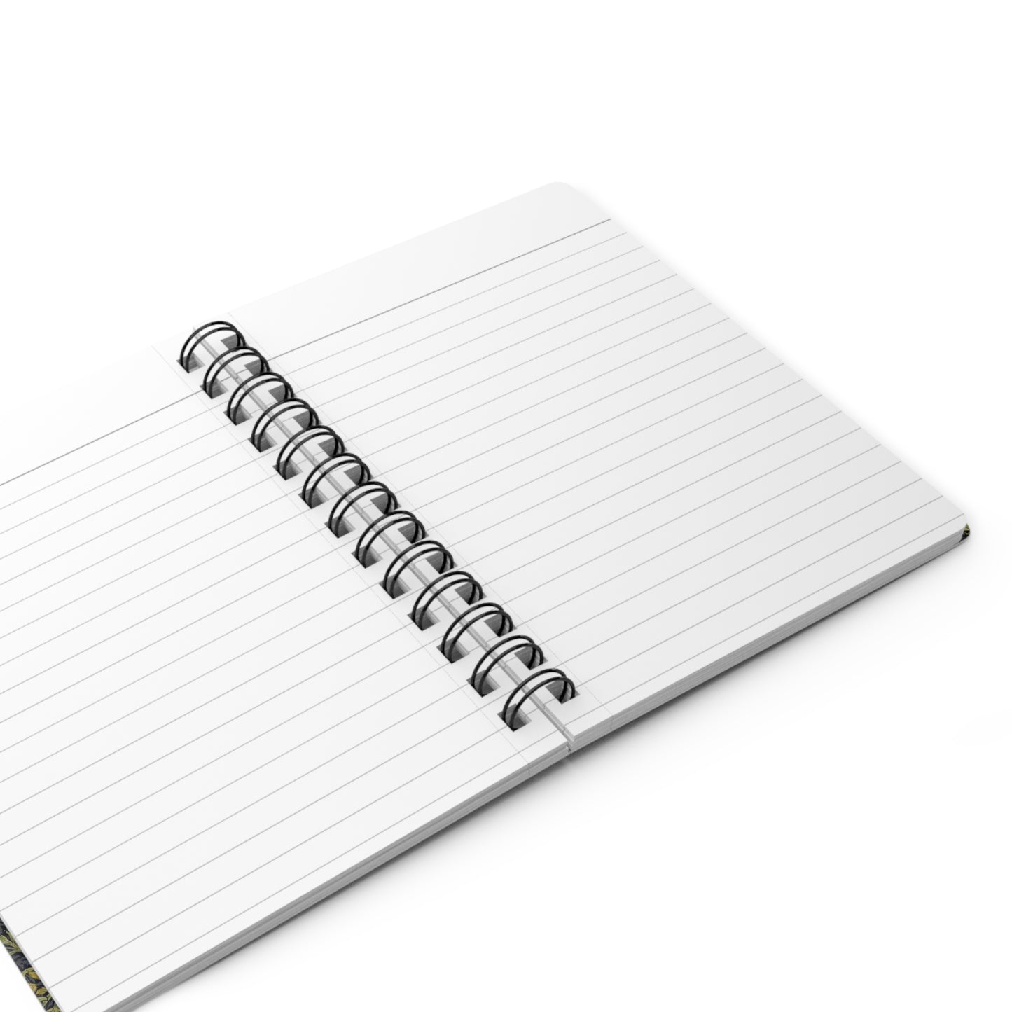 Arachnida spider spiral journal interior showing 150 lined pages with metal spiral binding and 90gsm paper - LeBonJournal