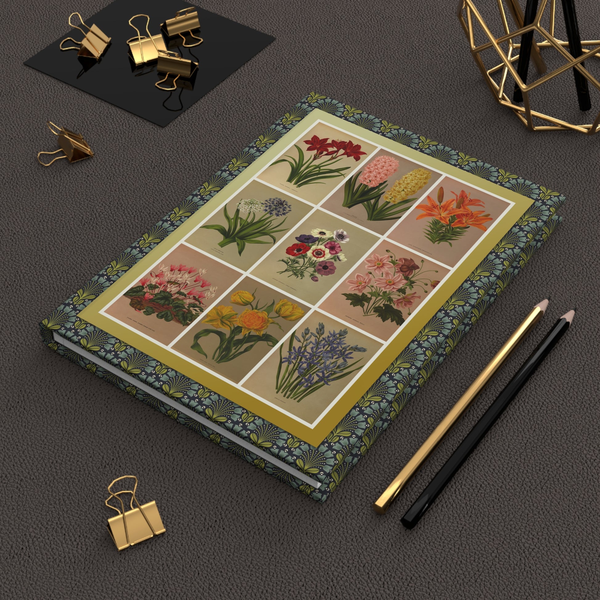 Arentina Arendsen 1872 floral journal on workspace celebrating Dutch botanical art - LeBonJournal
