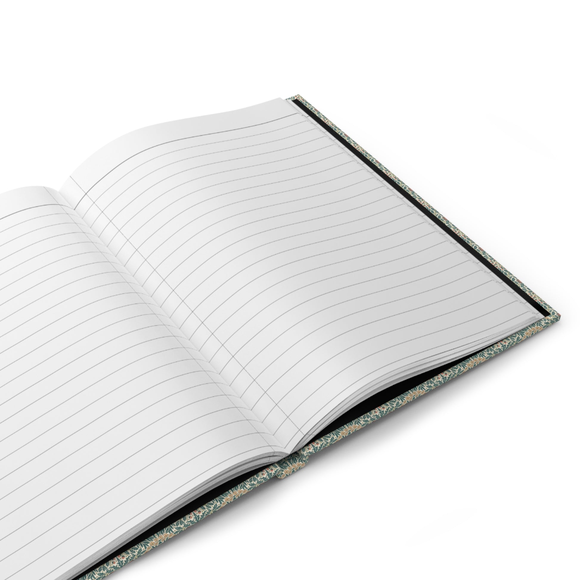 Automobile journal interior showing 150 perforated lined pages with casewrap sewn binding - LeBonJournal
