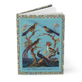 Avian journal Oliver Goldsmith 1825 History of Earth Animated Nature Picae Passeres turquoise background - LeBonJournal
