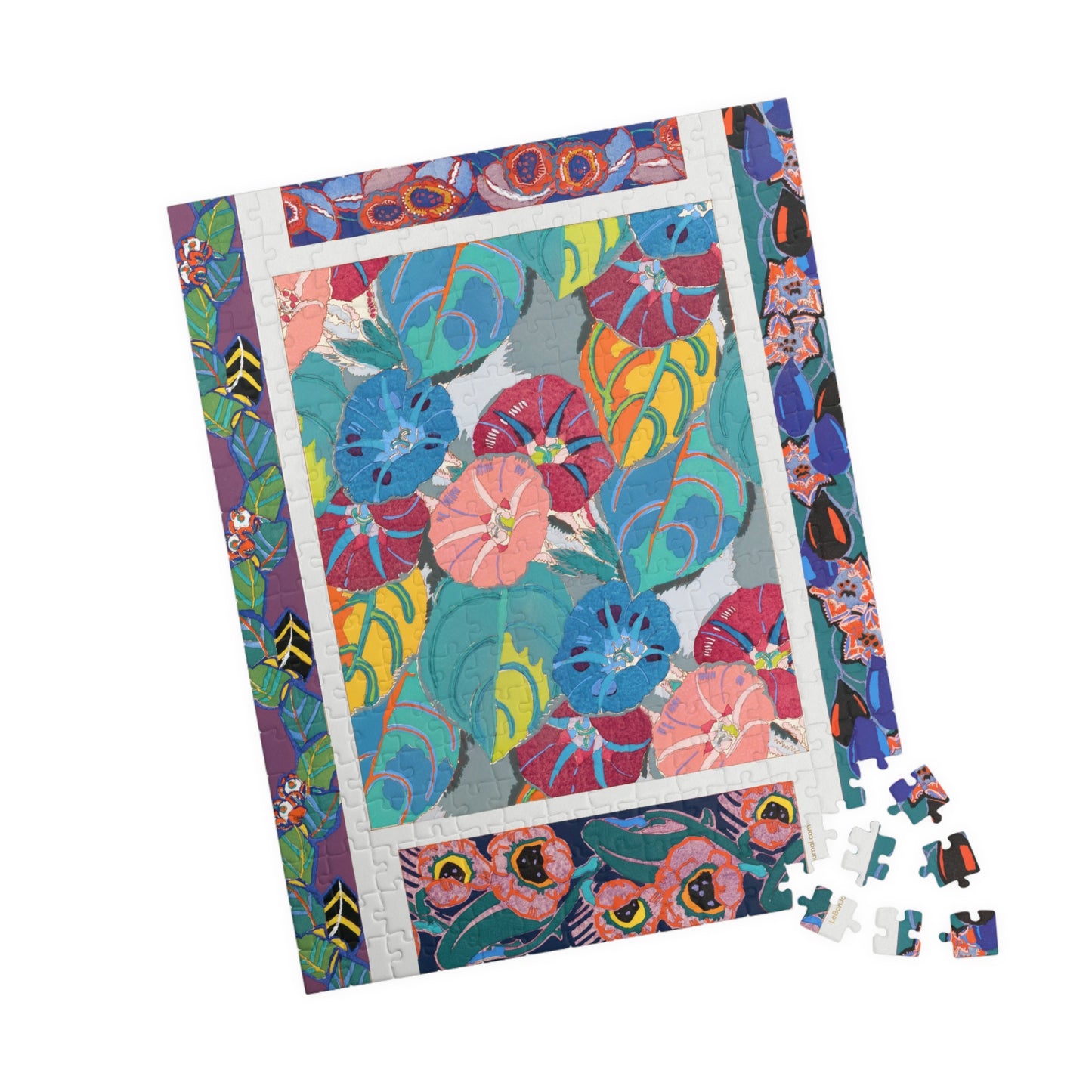 Bénédictus 1928 Variation 15 floral Art Déco 252 piece puzzle in lifestyle setting with refined home decor - LeBonJournal