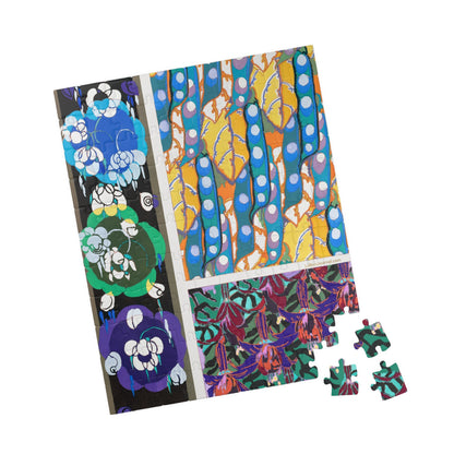 Bénédictus 1928 Variation 5 Art Déco 110 piece puzzle in lifestyle setting with warm ambient decor - LeBonJournal