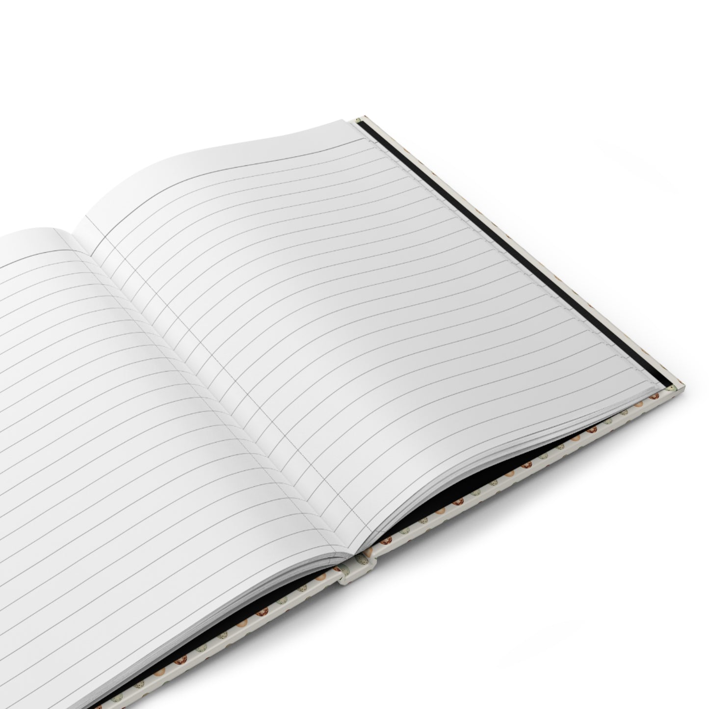 Bird eggs journal interior showing 150 perforated lined pages with casewrap sewn binding - LeBonJournal
