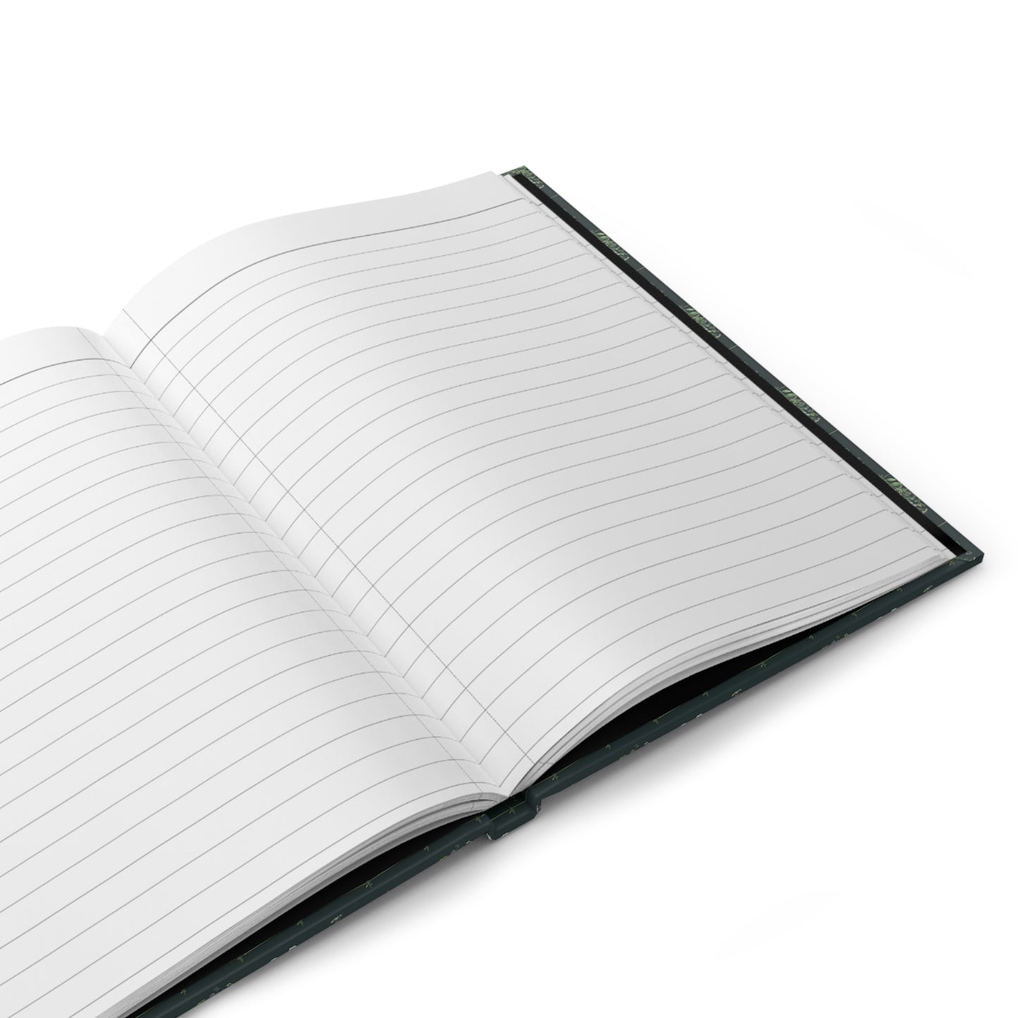 Open Botanical School Chart journal displaying 150 ruled lined pages with perforations for easy tear-out, casewrap binding, and premium paper quality for nature study and teaching notes - LeBonJournal