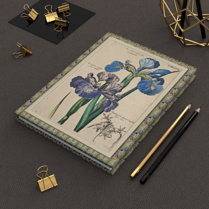 Botanical Iris Journal Lifestyle — 18th Century Botanical Art Stationery - LeBonJournal