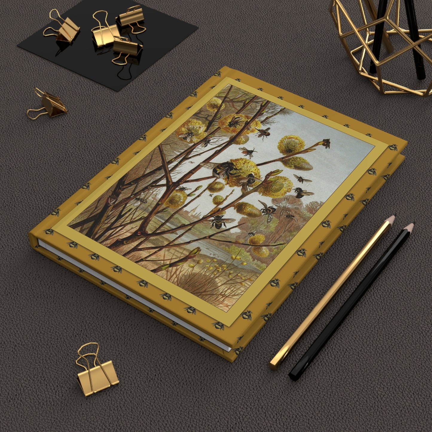 Brehm Taschenberg 1877 Bees in Spring journal on workspace celebrating Brehms Tierleben Victorian natural history legacy - LeBonJournal