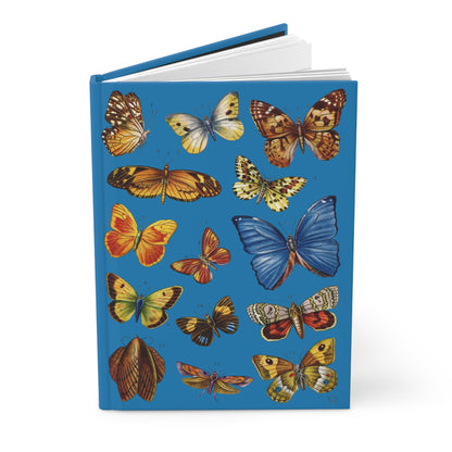 Butterfly journal El Tesoro de la Juventud Blue Morpho menelaus Lepidoptera 14 species blue background - LeBonJournal
