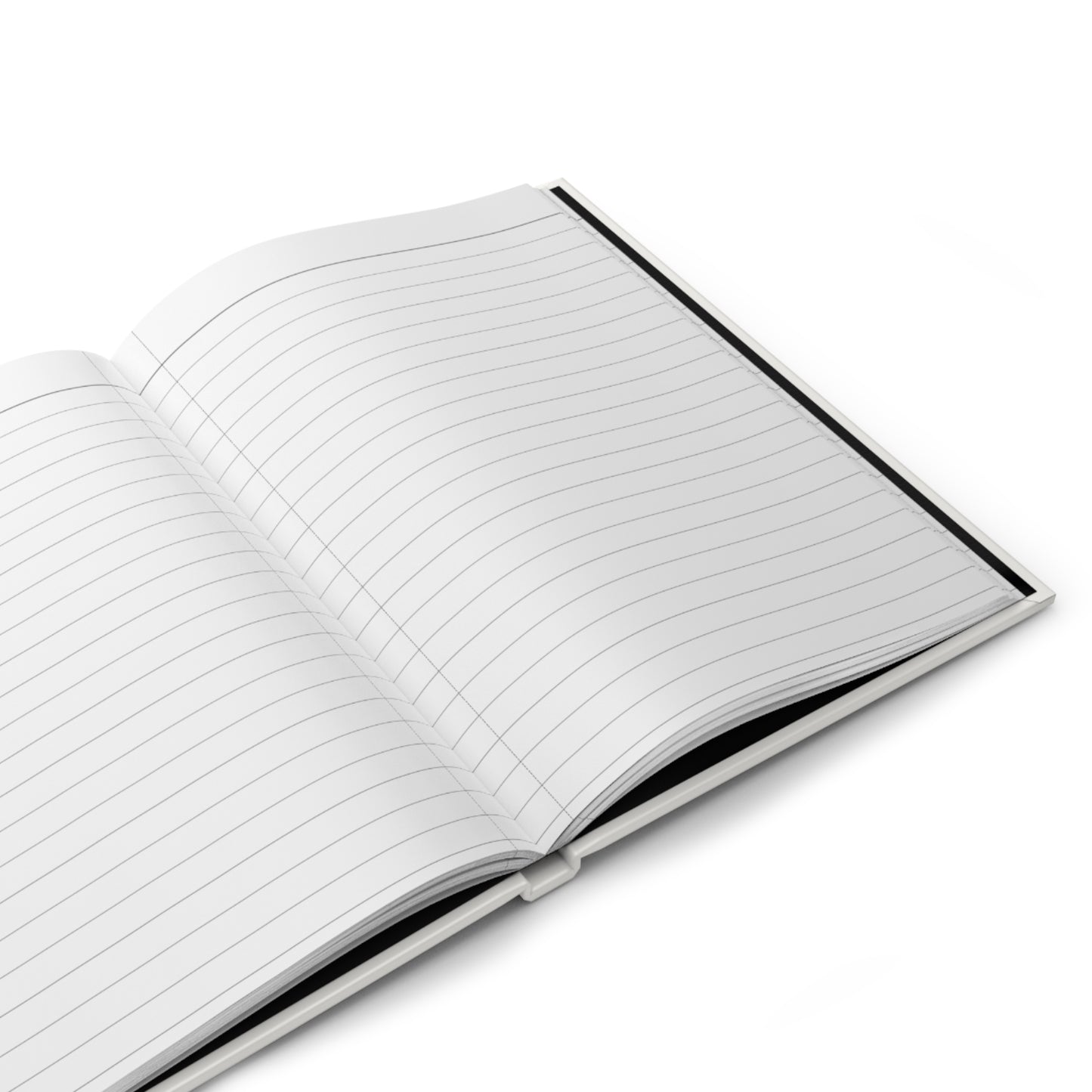 Open Colorful Fishes journal displaying 150 ruled lined pages with perforations for easy tear-out, casewrap binding, and premium paper quality for marine biology notes and ocean journaling - LeBonJournal
