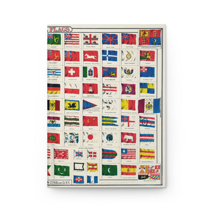 Colton National Flags front cover with over 100 flags by nation and maritime use, J. H. Colton chromolithograph New York c.1863 - LeBonJournal