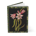 Crinum lily journal Mary Delany Flora Delanica 1778 paper mosaic Crinum zeylanicum British Museum black background - LeBonJournal