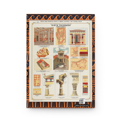 Cybulski Tabulae 1897 back cover Oikia Helleniki Greek house Doric Ionic Corinthian meander polychromy - LeBonJournal
