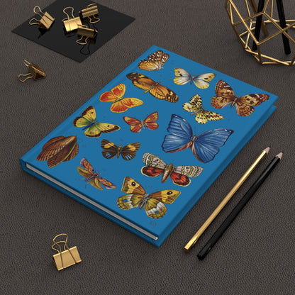 El Tesoro de la Juventud Blue Morpho journal on workspace celebrating Lepidoptera natural history - LeBonJournal
