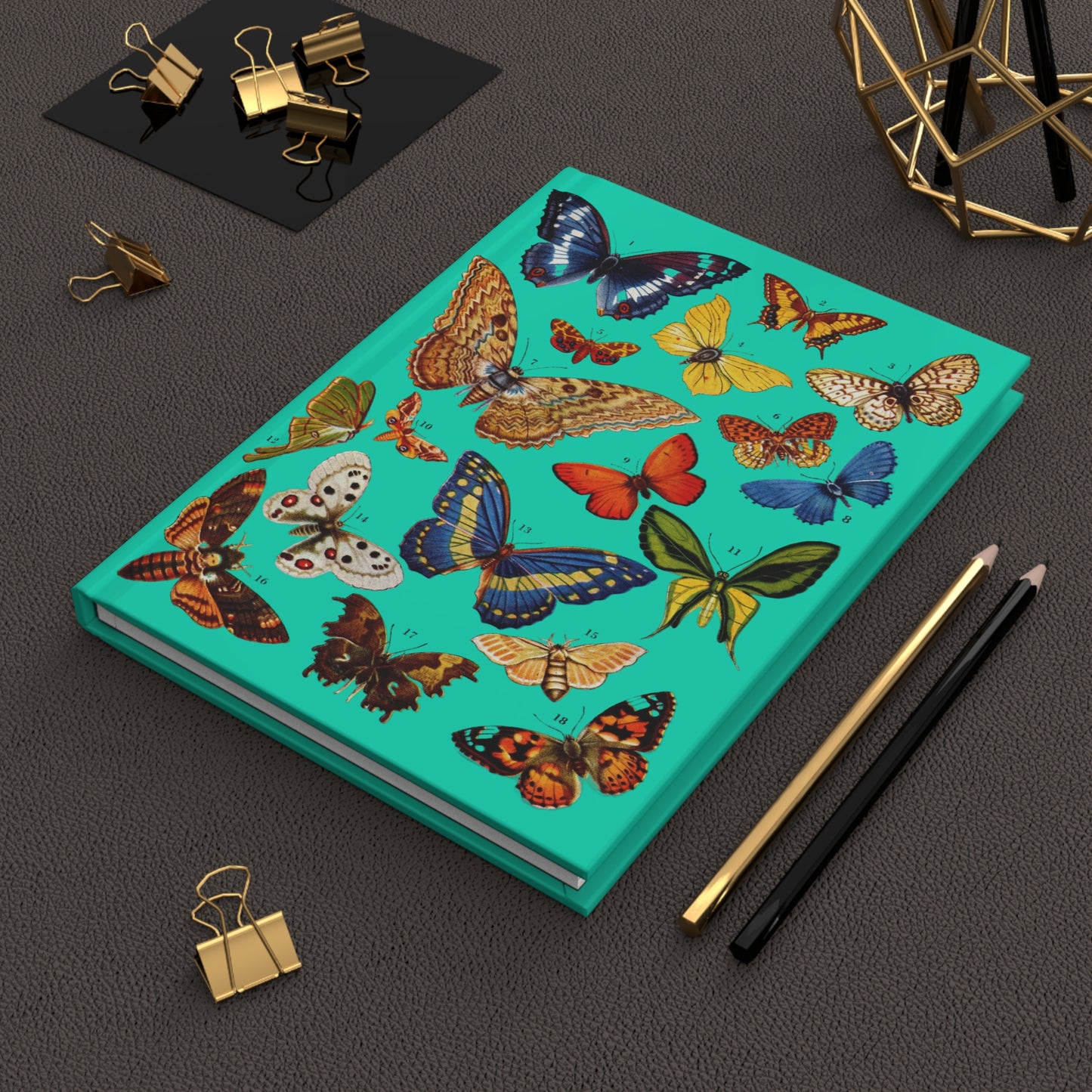 El Tesoro de la Juventud Death's-Head Hawkmoth journal on workspace celebrating Lepidoptera - LeBonJournal
