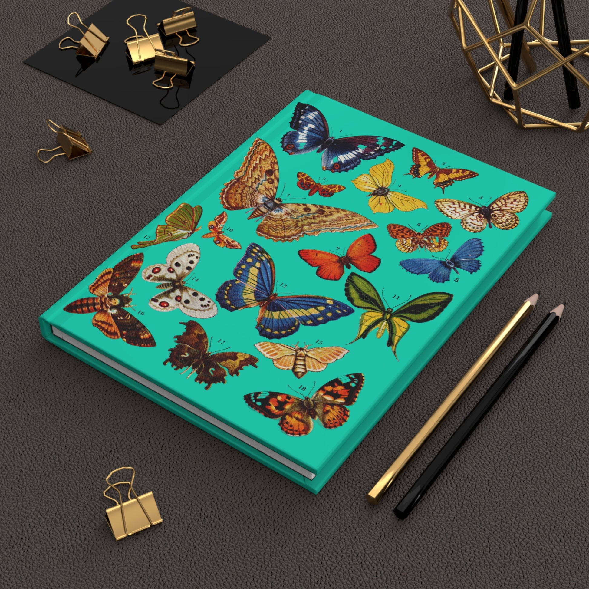 El Tesoro de la Juventud Death's-Head Hawkmoth journal on workspace celebrating Lepidoptera - LeBonJournal
