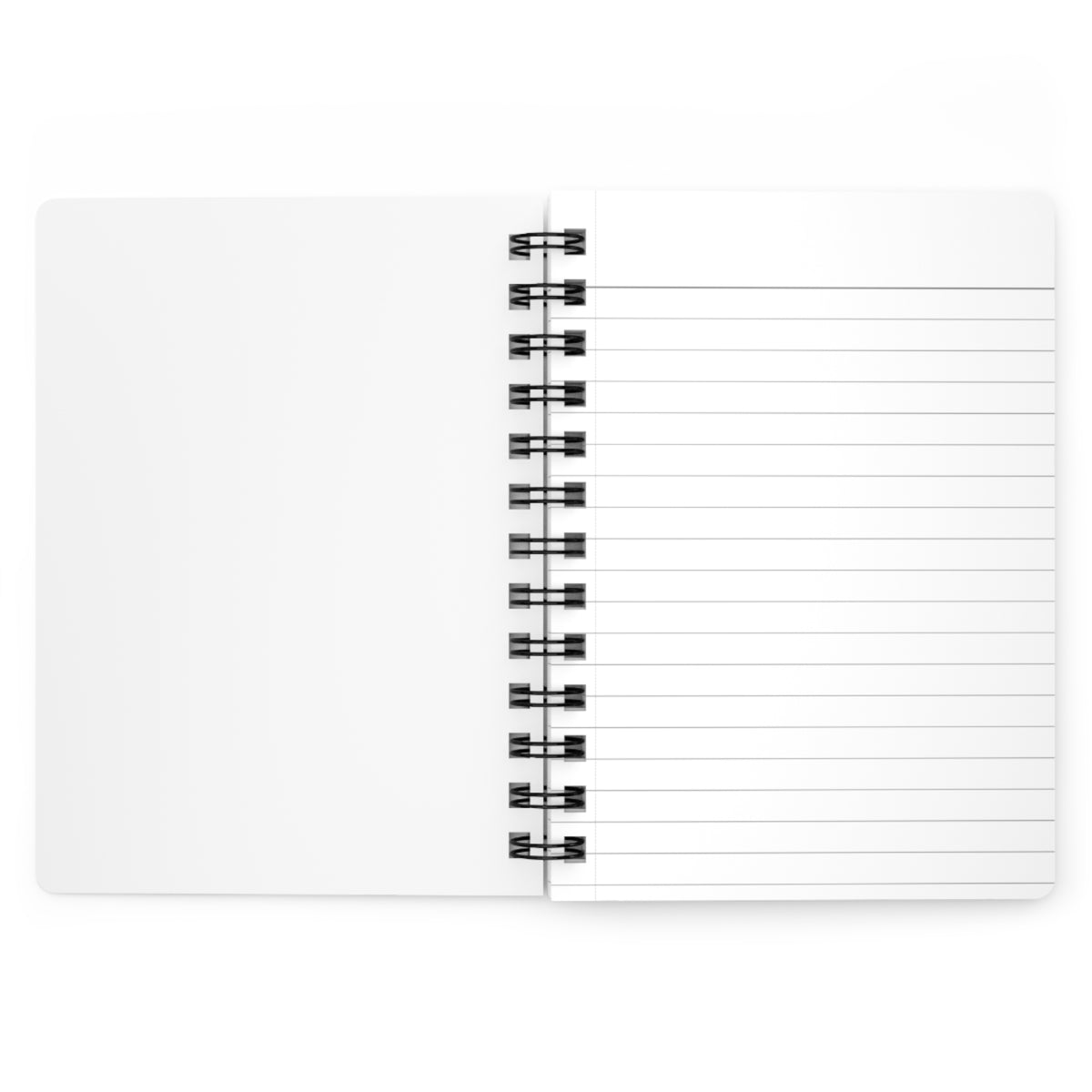 El Tesoro de la Juventud spiral journal open showing double lined pages with removable black metal spiral binding - LeBonJournal