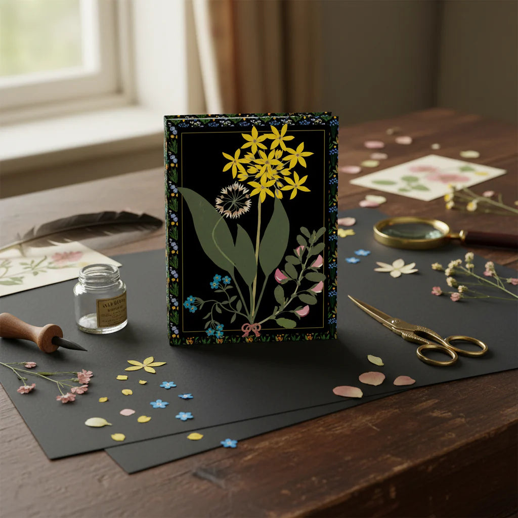Wildflower Journal — Ellen W. 1835 Cut-Paper Flowers Crepis Rubra Asteraceae