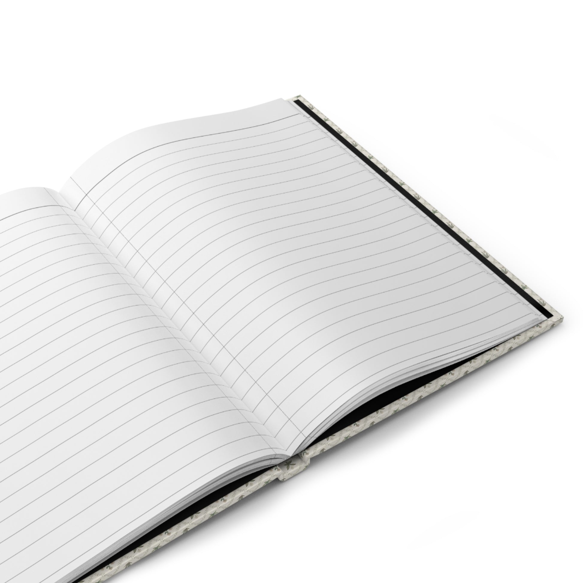 Fashion journal interior showing 150 perforated lined pages with casewrap sewn binding - LeBonJournal
