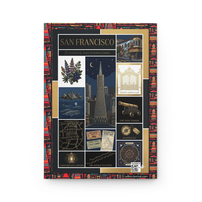 Flânerie Californienne Transamerica Pyramid back cover Alcatraz Mission District map - LeBonJournal
