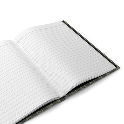 Floral journal interior showing 150 perforated lined pages with casewrap sewn binding - LeBonJournal
