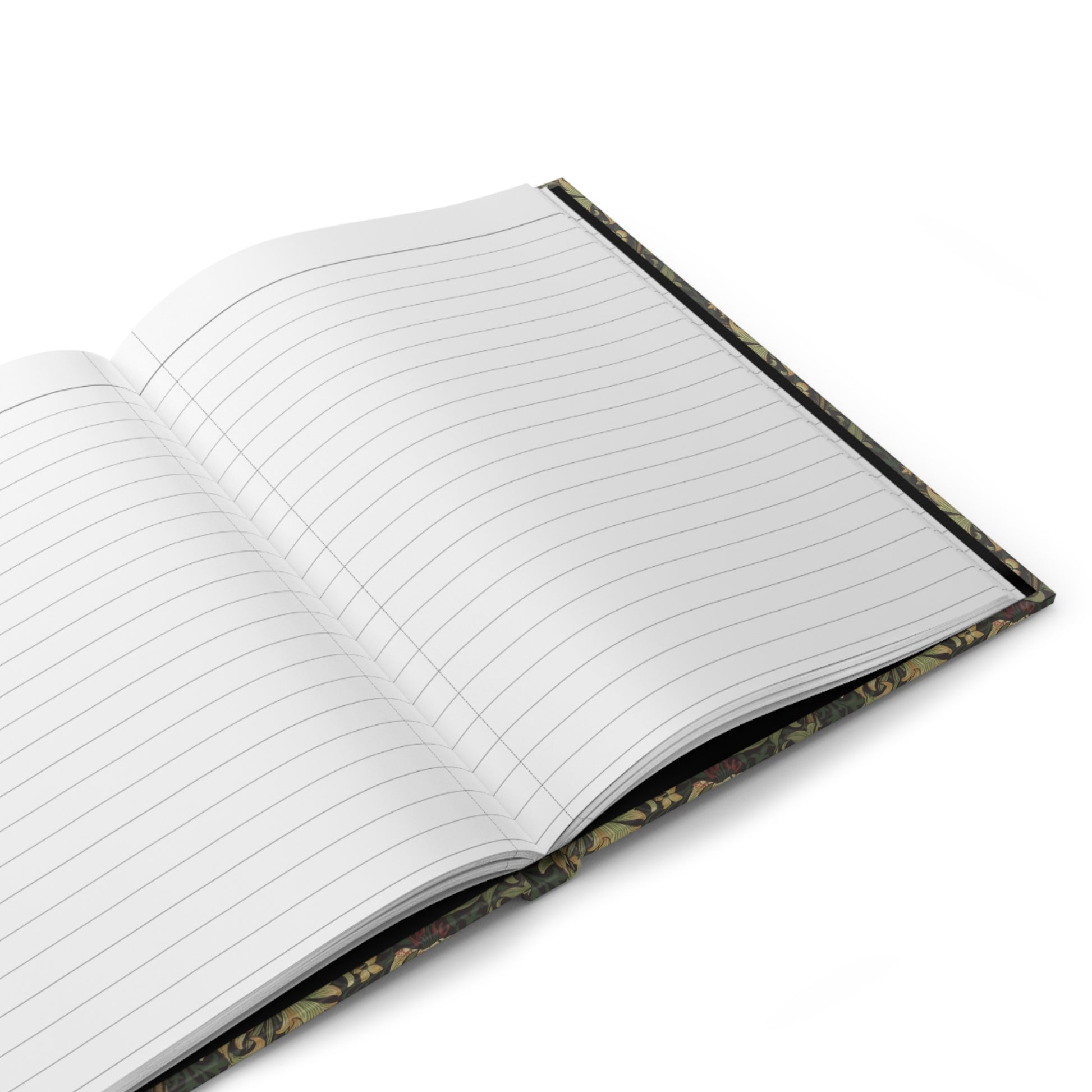 Floral journal interior showing 150 perforated lined pages with casewrap sewn binding - LeBonJournal
