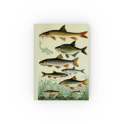 Freshwater fish journal front cover European cyprinids bream bleak rudd roach ide chromolithographic natural history plates - LeBonJournal