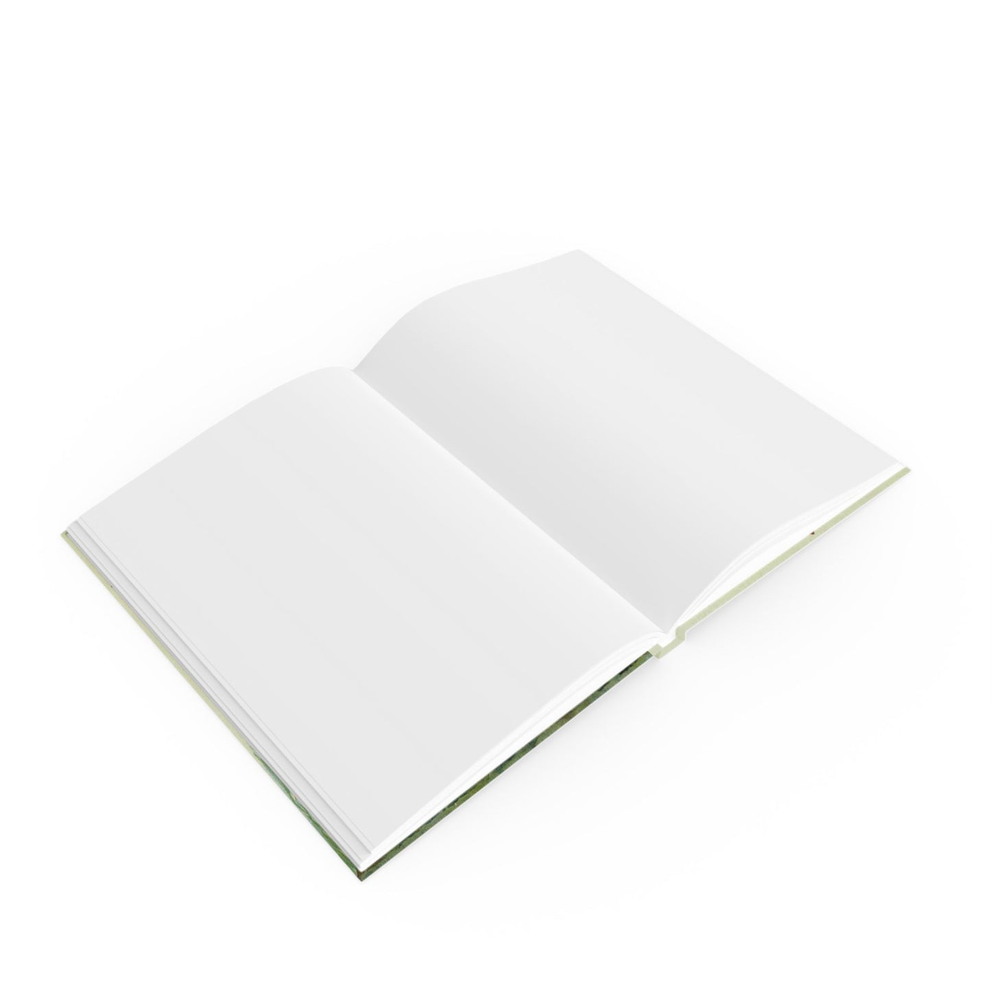 Freshwater fish journal interior showing blank pages — A5 hardcover sewn binding 128 pages - LeBonJournal