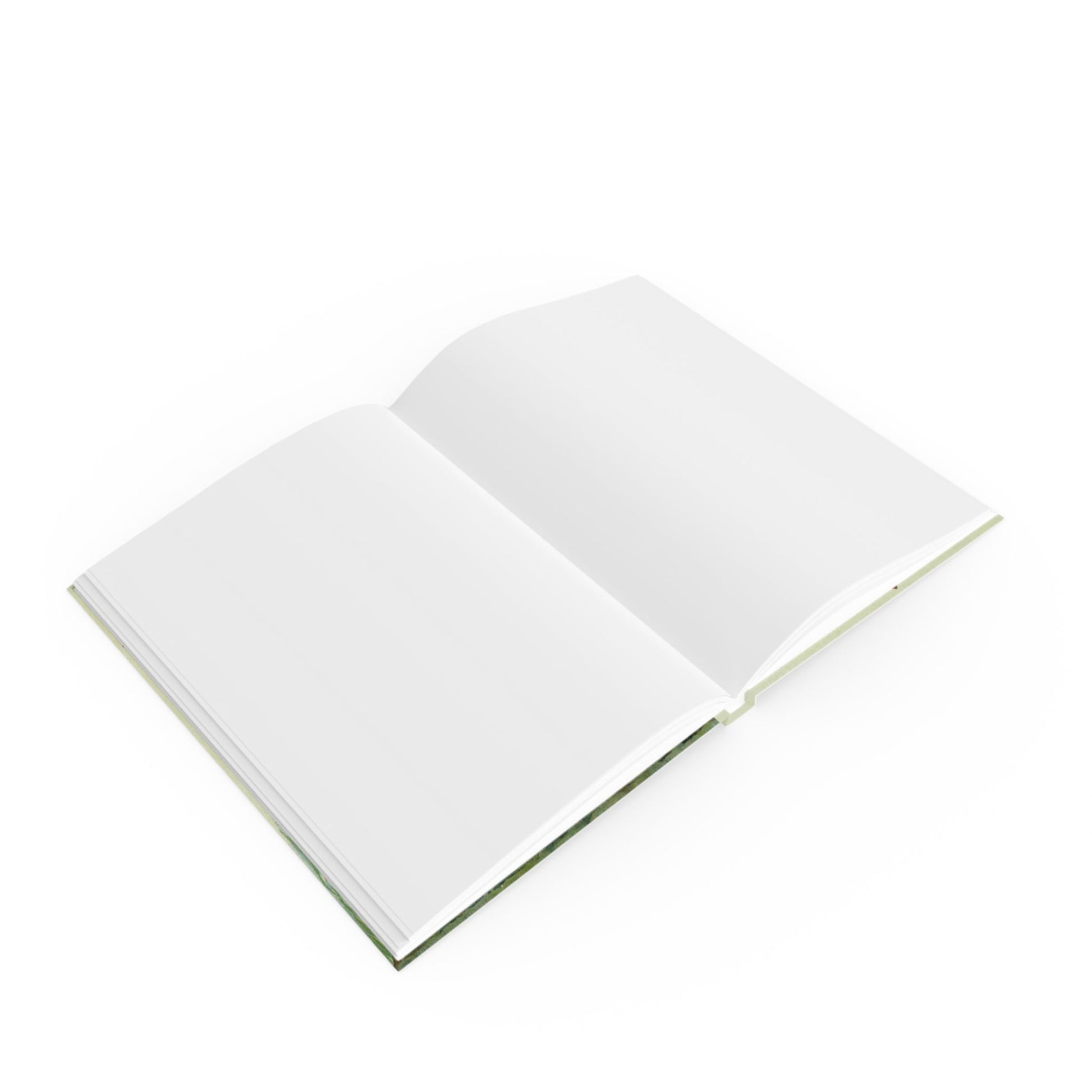 Freshwater fish journal interior showing blank pages — A5 hardcover sewn binding 128 pages - LeBonJournal