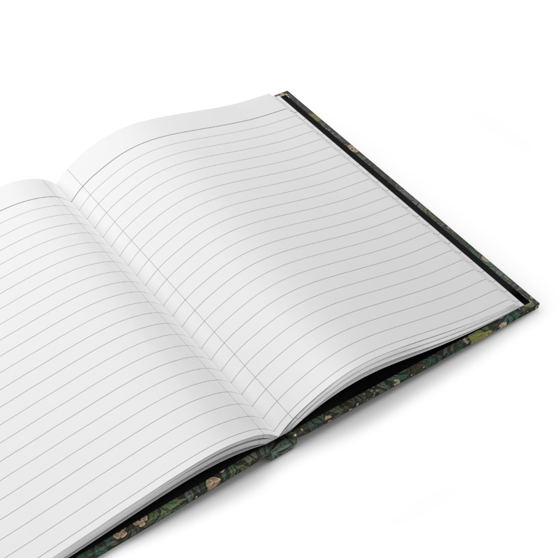 Frog anatomy natural history journal interior showing 150 perforated lined pages with casewrap sewn binding - LeBonJournal