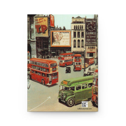 G.S. Cooper Piccadilly Circus 1949 back cover Bovril Schweppes Guinness Wrigley's neon postwar London - LeBonJournal
