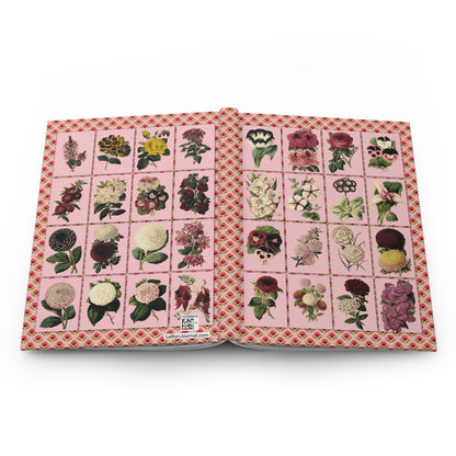 Garden hardcover journal spine and full-wrap Florist Garden Miscellany 1849 lithographs - LeBonJournal
