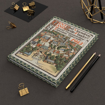 Ghent 1913 Exposition Universelle journal on workspace celebrating Belle Époque Belgian Art Nouveau lithography - LeBonJournal