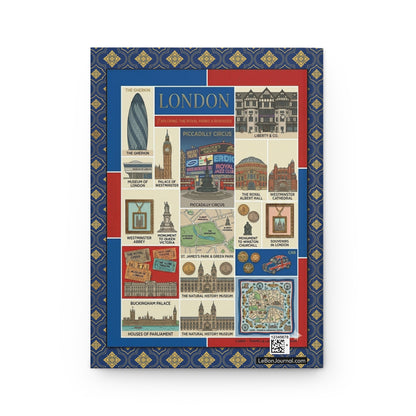 Gherkin Buckingham Palace Royal Albert Hall Thames parks map back cover London commemorative - LeBonJournal
