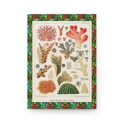 Great Barrier Reef corals CHROMO VII front cover Saville-Kent 1893 branching massive polyps - LeBonJournal
