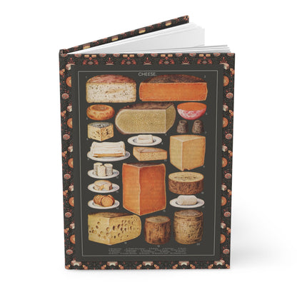 Mrs. Beeton Recipe Journal Front Cover — Victorian Cheese Illustration - LeBonJournal