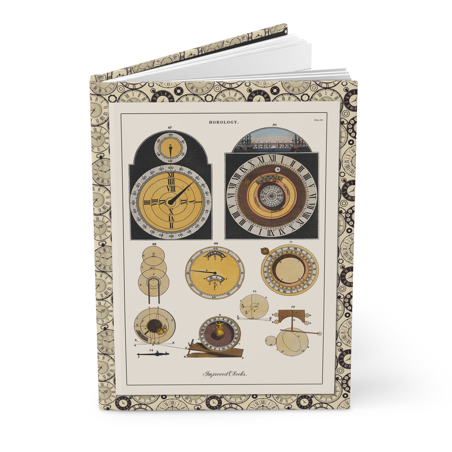 Horology journal with John Pass 1809 improved clocks and clock work copperplate engravings from Encyclopaedia Londinensis - LeBonJournal